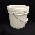 1 Gallon HDPE White Tub with Lid